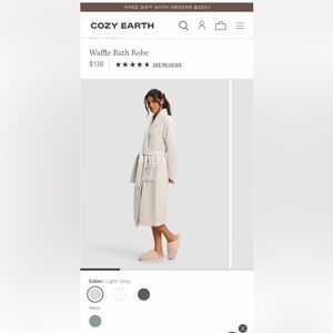 Cozy Earth Waffle Bath Robe